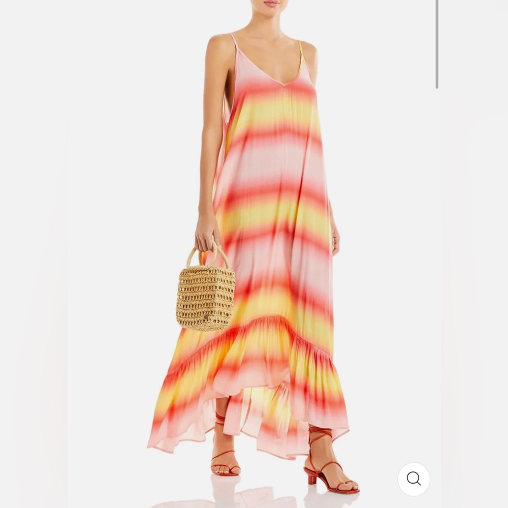 AQUA Womens Tie-Die Maxi Dress Swim
Cover-Up✨